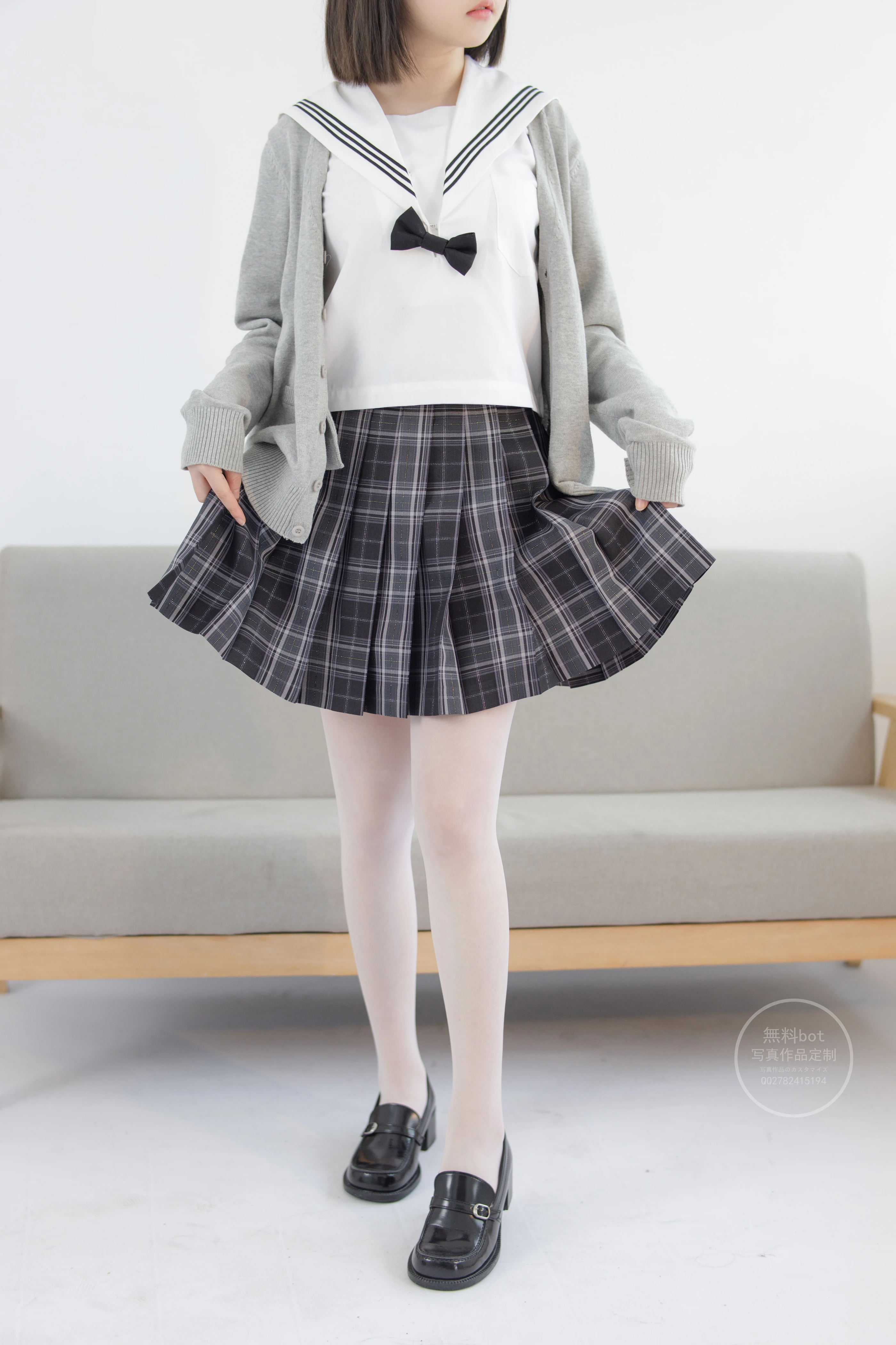 森萝财团 有料 NO.028 匿名 美少女的白丝JK制服 [101P]插图